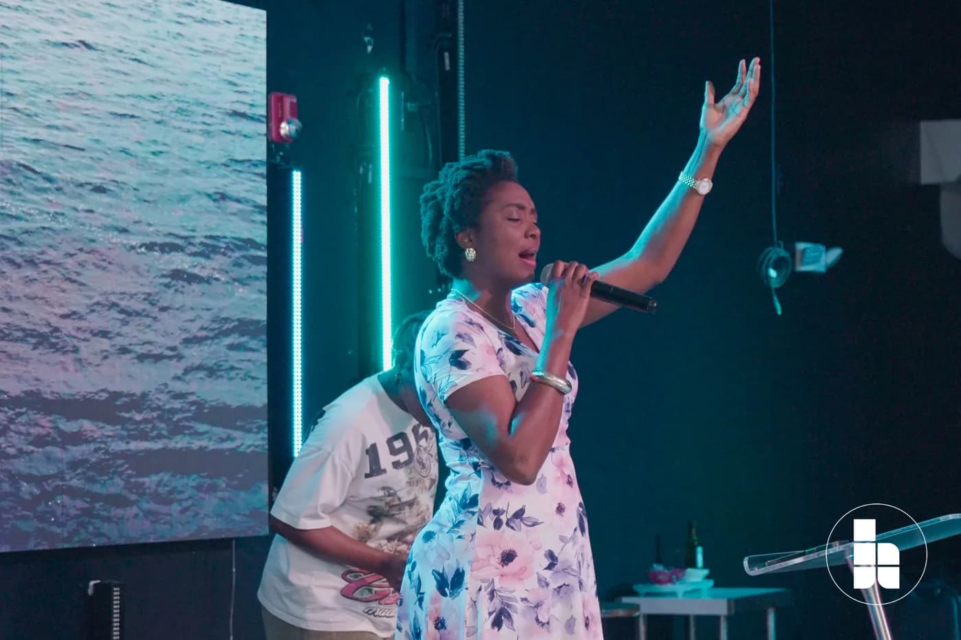 A young member worshipping at Jubilee Place